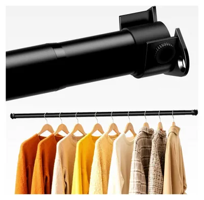 Produktbild von Kleiderstange für Schrank, ausziehbar 41-134 cm, Wandmontage, Teleskop-Kleiderstangen für Schrank und Waschräume