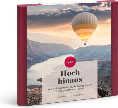 Produktbild von mydays Geschenkbox Hoch hinaus; Erlebnis verschenken oder selbst erleben; Gutschein für 1 Person(en)