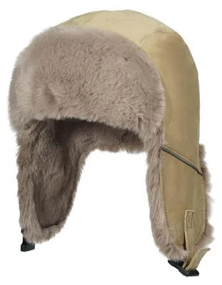 Produktbild von Wintermütze mit Ohrenklappen Warme Fliegermütze Uni Khaki PL2509