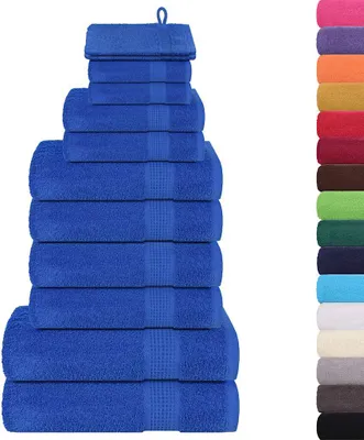 Immagine prodotto di Set di asciugamani 12 pezzi FROGN Blu 360 g/m²