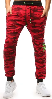 Produktbild von Dstreet Herren-Jogginghosen Changi rot schwarz M