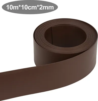 Obrázok produktu pre SWANEW Okraje trávnika Okraje trávnika 10 m Okraje záhonov 10 cm vysoké Stabilný kosiaci okraj hnedý