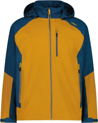 Produktbild von CMP wasserdichte Herren Ripstop Jacke Clima Protect mit abnehmbarer Kapuze orange 54
