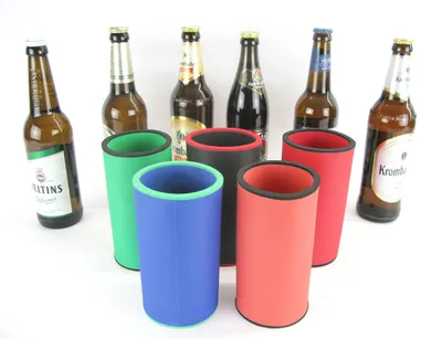 Produktbild von Set mit 5 Neopren-Bierkühler für Standardflaschen