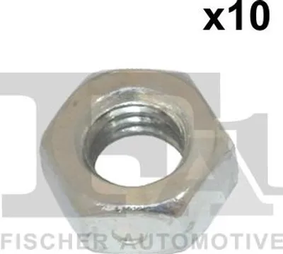 Produktbild von Selbstsichernde Sechskantmutter M8x1,25 SW13 verzinkt ohne Flansch, 10 Stück