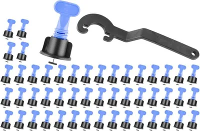 Obrázek produktu pro Nivelační sada Strend Pro LS205, 1x klíč, 50x T-dilatační kroužek, 50x víčko