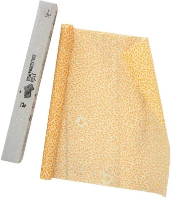 Image de Feuille de cire d'abeille rouleau de 100 x 35 cm, durable et réutilisable, fabriquée en Allemagne