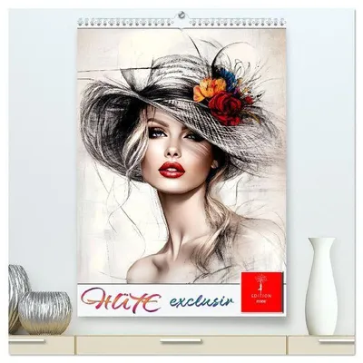 Produktbild von Hüte exclusiv (hochwertiger Premium Wandkalender 2026 DIN A2 hoch), Kunstdruck in Hochglanz