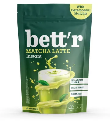 MATCHA LATTE BEZ DODATKU CUKRÓW BIO 200 g - BETT'R