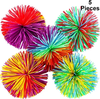 Immagine prodotto di Palle sensoriali antistress "Leinuosen" – Set da 5 pezzi – Morbide, con custodia