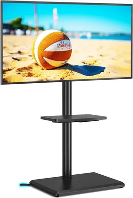 Produktbild von Universelle, drehbare TV-Standfuß für den Boden, mit Halterung für Fernseher von 32-55 Zoll und bis zu 40 kg Gewicht – höhenverstellbar