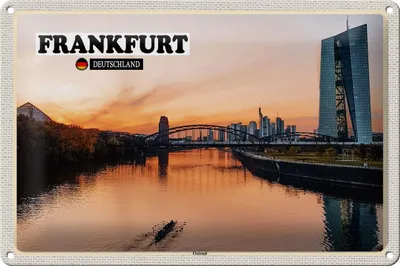 Produktbild von Blechschild Städte Frankfurt Ostend Rhein Neubau 30x20cm