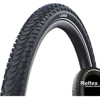 Obrázek produktu pro Schwalbe Marathon Mondial – s drátem – Addix – Raceguard – 26 x 2,00 – černá + reflexní