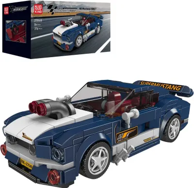 Zdjęcie produktu dla Mould King® 27048 Mustang 1967 wraz z gablotą