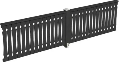 Produktbild von Brüstung Balkonschalung SKAN HOLZ 400 x 96 cm anthrazit
