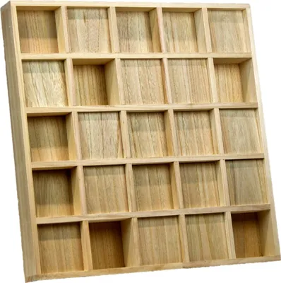 Produktbild von Akustik Wand Holz-Diffusor 25 mit 60 x 60 x 7cm für 650 bis 2250 Hz
