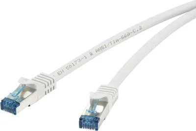 Obrázek produktu pro Renkforce RF-4145295, 15 m, Cat6a, S/FTP (S-STP), RJ-45, RJ-45, Šedá