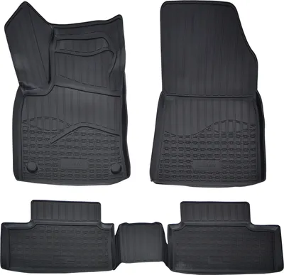 Image de Tapis De Sol En Caoutchouc TPE Pour Renault Clio 5 2019-2025 4pcs, Système de Fixation Bord Haut Noir Antidérapant Toutes Saisons