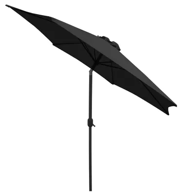 Produktbild von Linder Exclusiv knickbar Sonnenschirm, Gartenschirm Ø 300 cm,mit Kurbelmechanismus ,Hellgrau