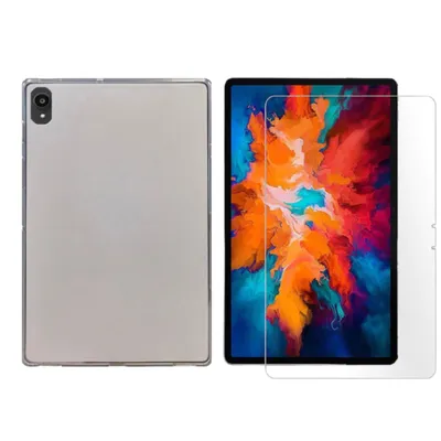 Produktbild von 2in1 Tablet Set für Lenovo Tab P11 2021 TB-J606F TB-J606X 11 Zoll mit Magnet Cover + Schutzfolie Hülle Smart Case Hartglas