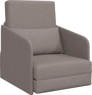 Immagine prodotto di vidaXL Divano letto taupe 65 x 80 x 83 cm tessuto