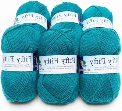 Produktbild von Famanu Mischgarn aus Wolle und Acryl - ideal für Mützen und Schals - Ottanio 1296 - 50 Gramm - 6 Stück
