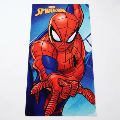 Produktbild von Spiderman-Handtuch für Jungen und Mädchen – Weiches und saugfähiges Marvel-Kinde