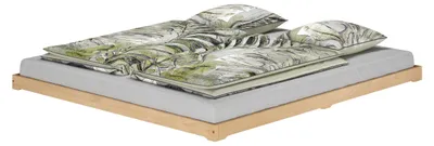 Produktbild von Niederflurbett Bodenbett niedriges Doppelbett 180x200 Buche Massivholz V-60.66-18ohne Zubehör