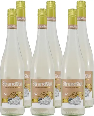 Produktbild von Strandgut Weinschorle Weiß 6% vol. 0,75l 6 Flaschen