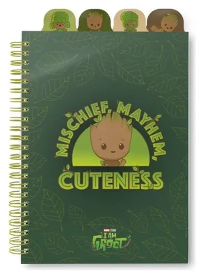Produktbild von Grupo Erik Marvel Groot A5 Notizbuch Grün Grün One Size