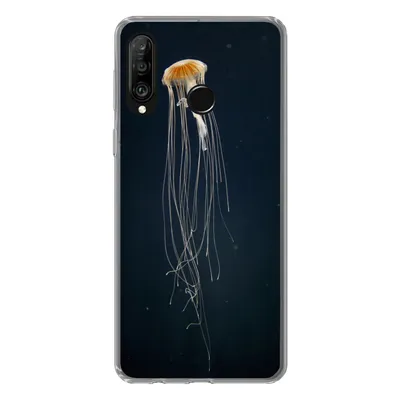 Produktbild von MuchoWow® Handyhülle Schutzhülle Hülle für Huawei P30 Lite Qualle - Meerestier - Tentakel Silikon Softcase Handy Hülle - Handyhülle