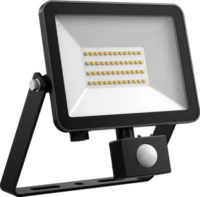 Produktbild von DOTLUX LED-Strahler FLOORslim-sensor 30W 4000K schwarz mit Bewegungsmelder PIR