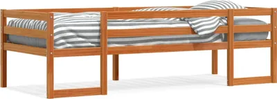 Obrázek produktu pro vidaXL Dětská postel vosk hnědá 80x200 cm z masivního borovicového dřeva