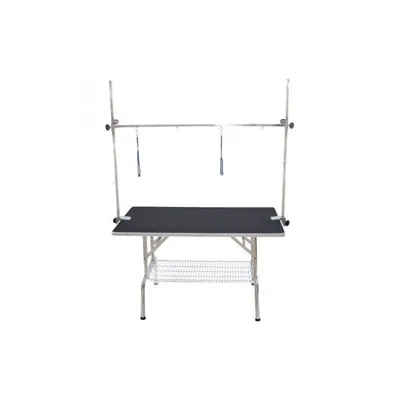 Produktbild von Topmast EazyGroomer Trimmtisch – Rutschfeste Arbeitsfläche Schwarz – Doppelter Trimmarm – 116 x 61 x 76 cm