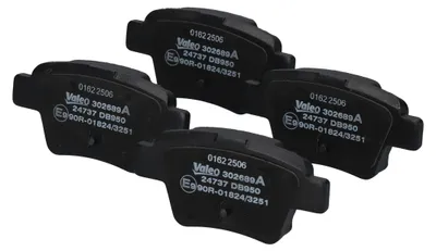 Image de Jeu de plaquettes de frein pour disques arrière 17,5 mm VALEO, notamment pour PEUGEOT 207