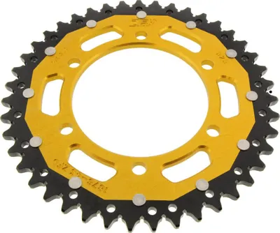 Obrázok produktu pre Korunka ZF 43 zubov rozstup 525 zlatá čierna dvojitá ZFD-1876-43-GLD