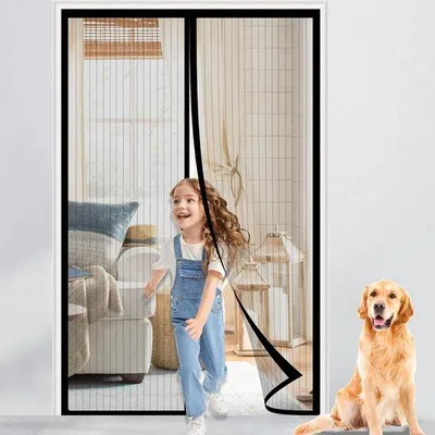 Productafbeelding van Famanu vliegenhor met magneetsluiting - Insectenbescherming voor balkondeuren, 100 x 210 cm