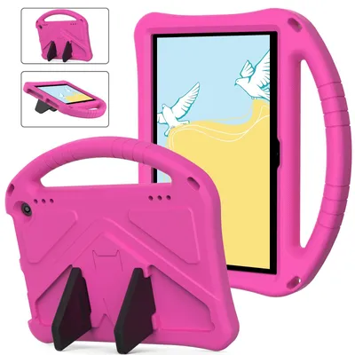 Produktbild von Kinder Hülle für Onn 10.1" Gen 4 2024, Eva Leichte Stoßfeste Ständer, Kids Griff Schutzhülle Rosa