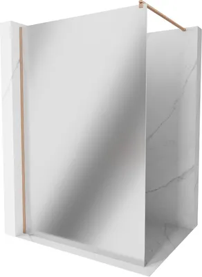 Immagine prodotto di Mexen Kioto parete doccia Walk-in 90 x 200 cm, specchio 8 mm, rame spazzolato - 800-090-101-65-50