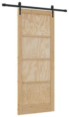 Immagine prodotto di vidaXL Porta scorrevole ORKDAL Naturale 86 x 211 cm Legno massello di pino