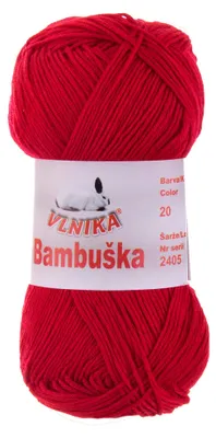 50g Häkelgarn Bambuska Sommergarn Strickgarn Baumwolle Viskose unifarben, 20 rot