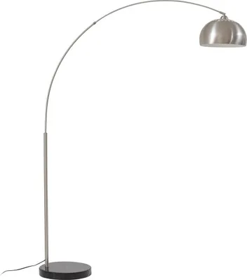 Produktbild von Lindby Bogenleuchte Hernando, nickel, Stahl, Höhe 188 cm