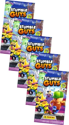 Produktbild von Panini Stumble Guys Karten Serie 2 - Sammelkarten Trading Cards - 5 Booster
