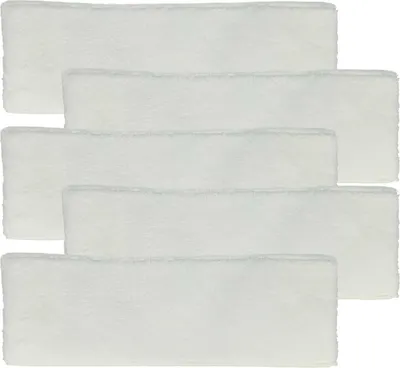 Produktbild von vhbw 5x Wischbezug Ersatz für Kärcher 2.863-020.0 für Dampfreiniger - Mikrofaser Weiß
