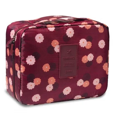 Produktbild von Kosmetiktasche FLEURISH 21x16,5 cm, weinrot