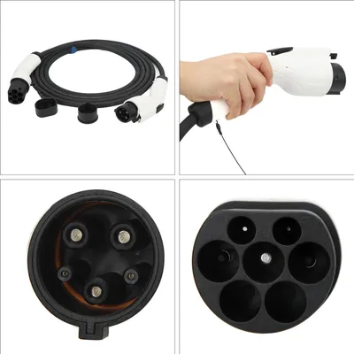 Produktbild von Ladegerät für Elektrofahrzeuge, Steckertyp 1 bis 2, einphasig, 250 V, 32 A, 7,2 kW, IP55 wasserdicht