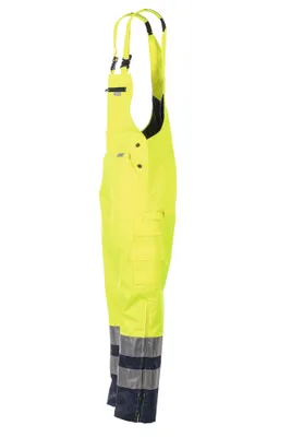 Produktbild von Planam Warnschutz Regenlatzhose 2067 Gr. M gelb/marine