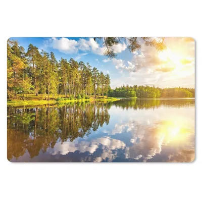 Produktbild von MuchoWow® Mauspad Mousepad Bäume - Wasser - Sonne 27x18 cm - Mousepads - Maus Mat - Pad - Mausunterlage - Büroartikel - Desk Matten