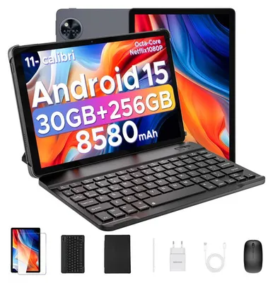 Produktbild von DOOGEE U11 Pro VIP Android 15, 11 Zoll, 30(6+24)GB+256GB(bis 2TB erweiterbar), 90Hz, 8580mAh, Zubehör-Set, Widevine L1, 5G WiFi