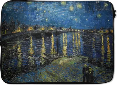 Produktbild von MuchoWow® Laptop Hülle 14 ZollVan Gogh - Brücke - Alte Meister Laptoptasche - Laptoptasche - Stoßsicher - Schutzhaube